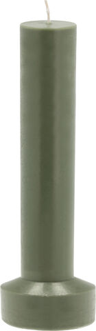 Bloklys Styles D8 x 23 cm Dark Green Paraffin/Stearin
