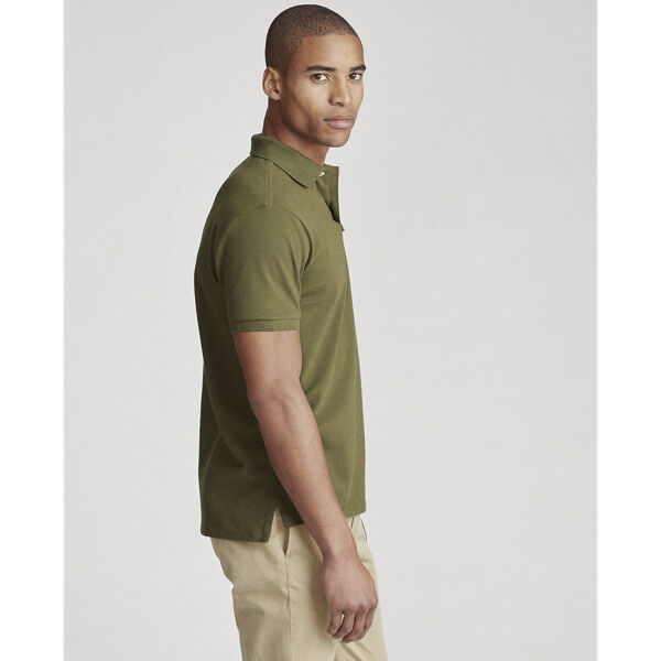 Custom Slim Fit Mesh Polo Shirt