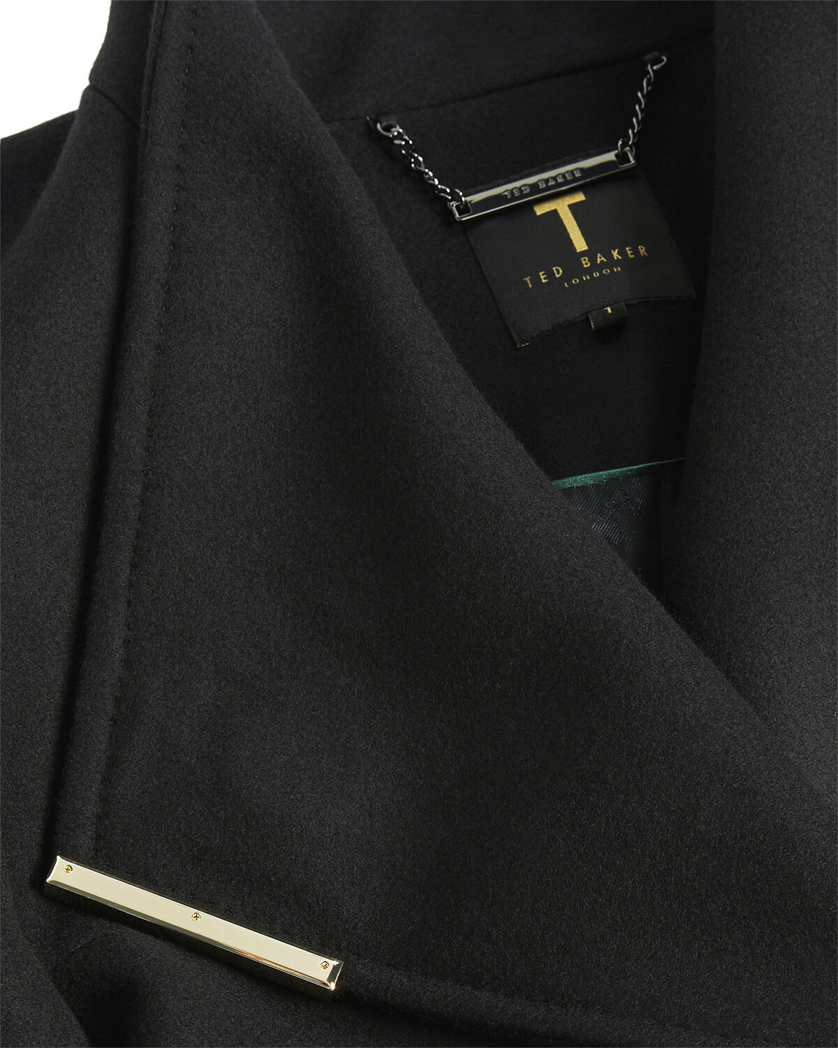 ROSELL Long Length Wool Wrap Coat