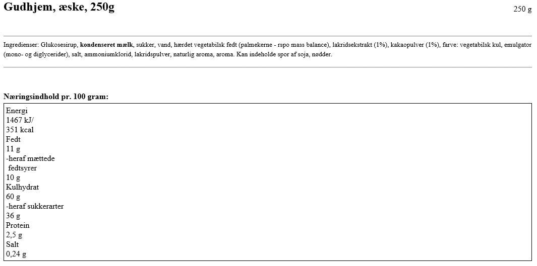 Gudhjem, Klassisk blanding, Highlight