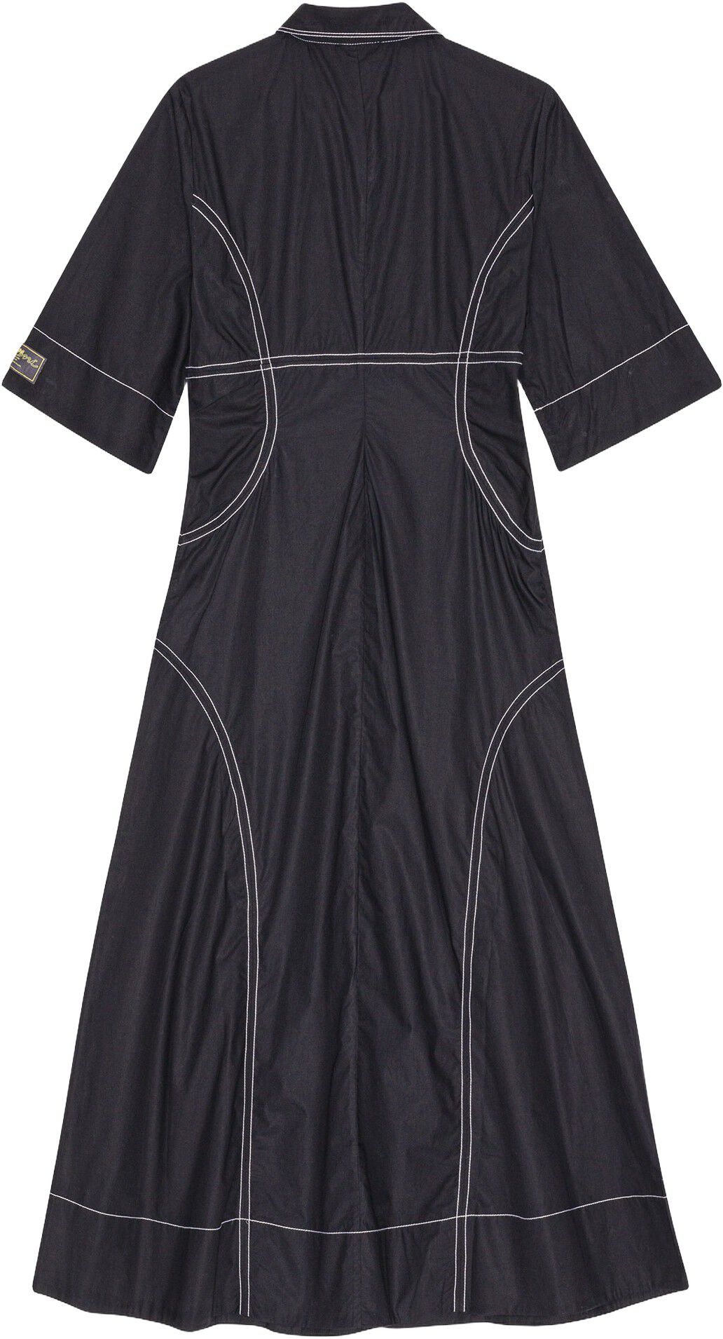 Cotton Poplin Long Shirt Dress
