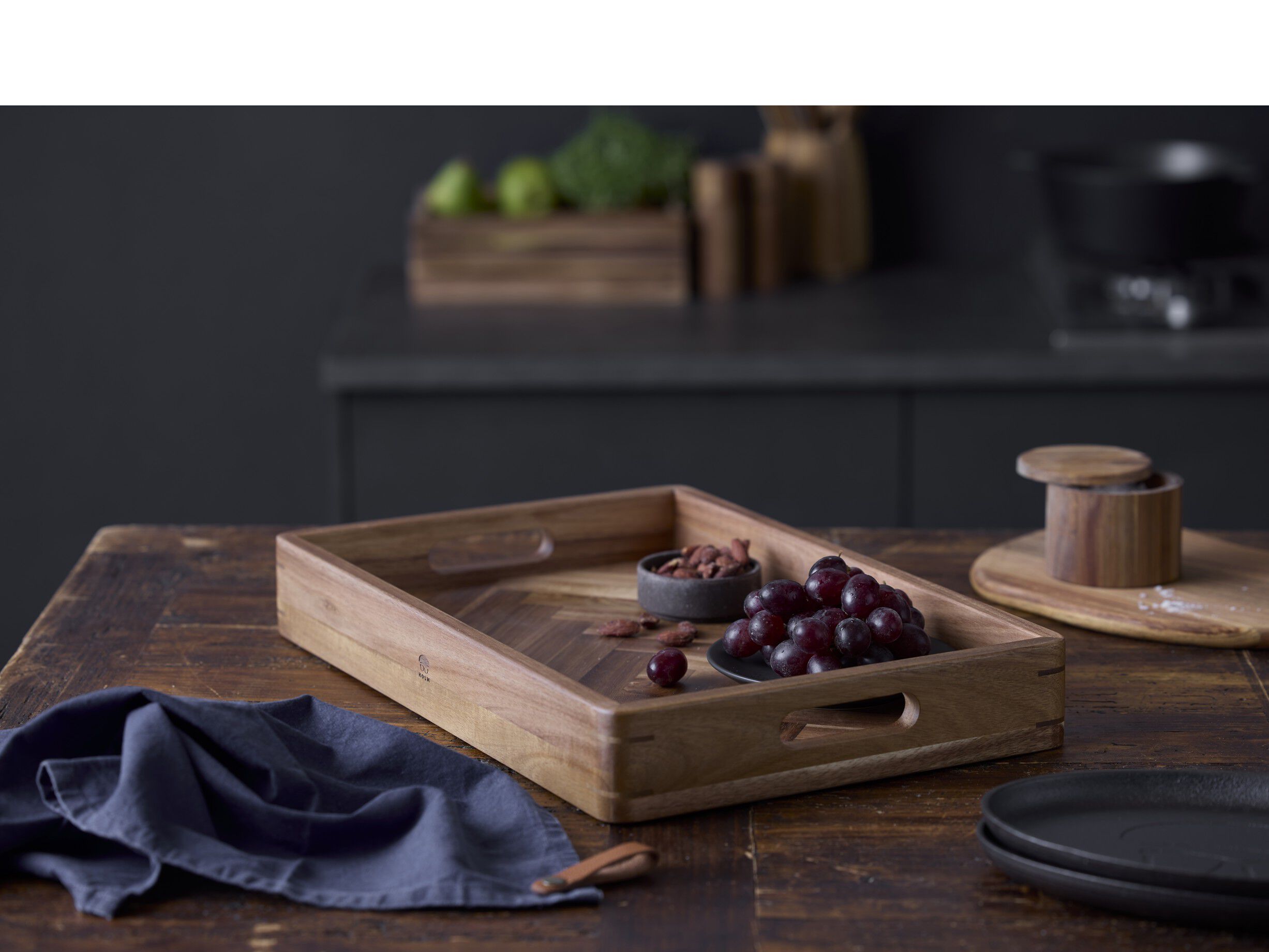 Bakke Sildeben 45,7 x 30,5 x 6,3 cm Akacietr&aelig;