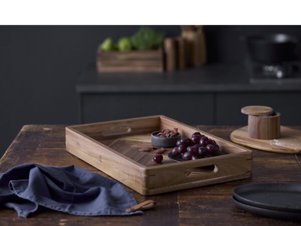 Bakke Sildeben 45,7 x 30,5 x 6,3 cm Akacietræ