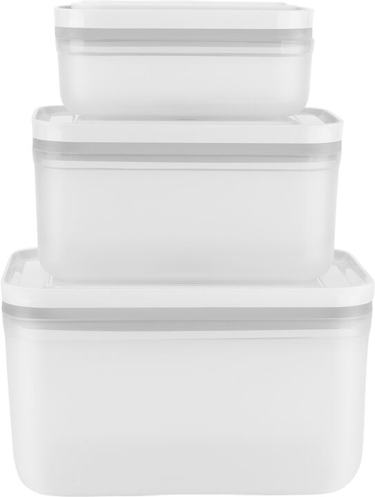 Fresh & Save Vakuum beholdersæt 3d i plastik. S,M, L