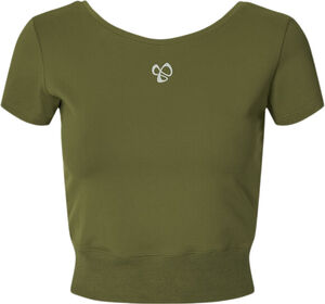 Ribbed Waist Crop T-shirt