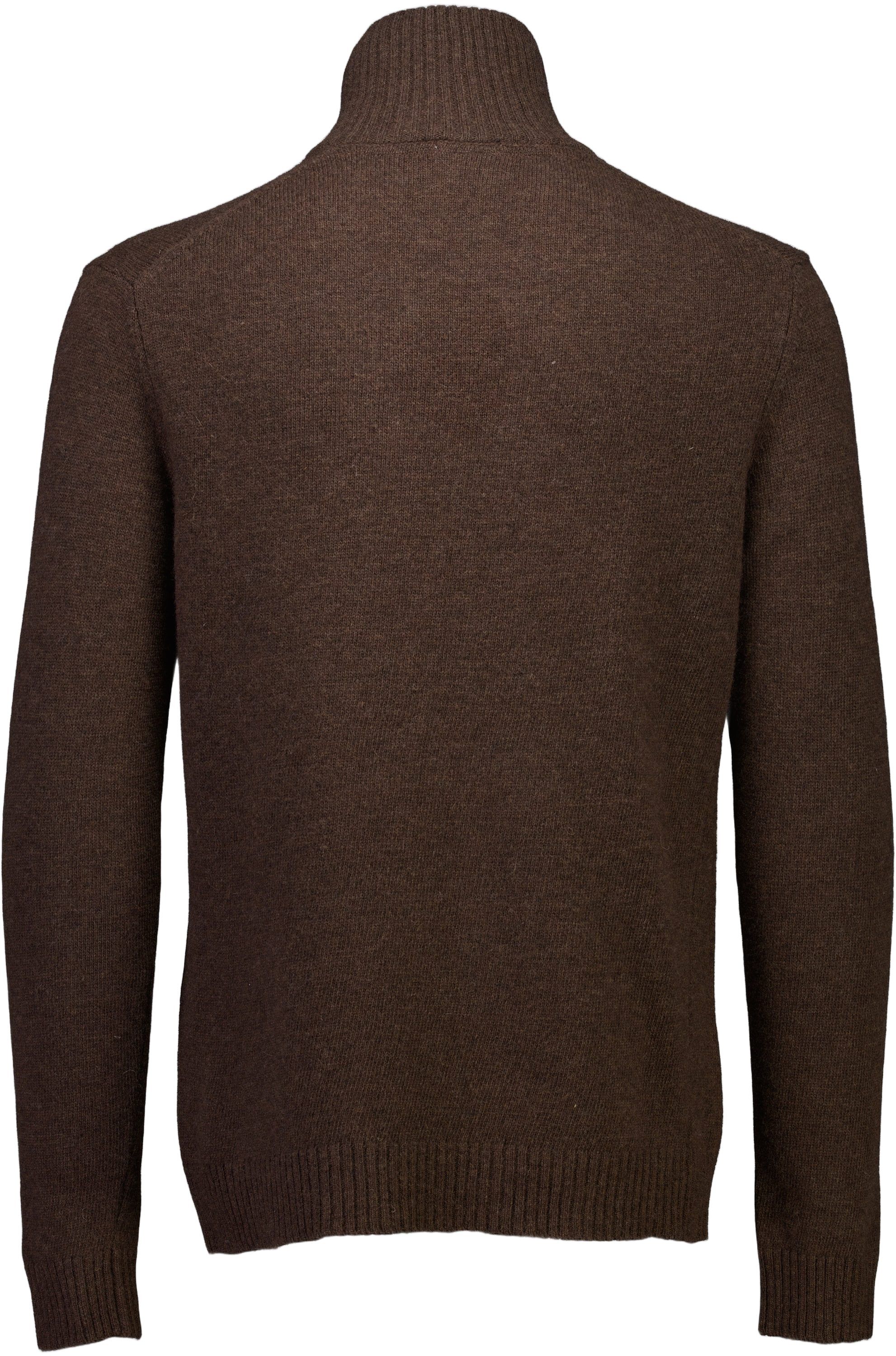 Lambswool half zip knit