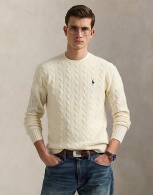 Cable-Knit Wool-Cashmere Sweater