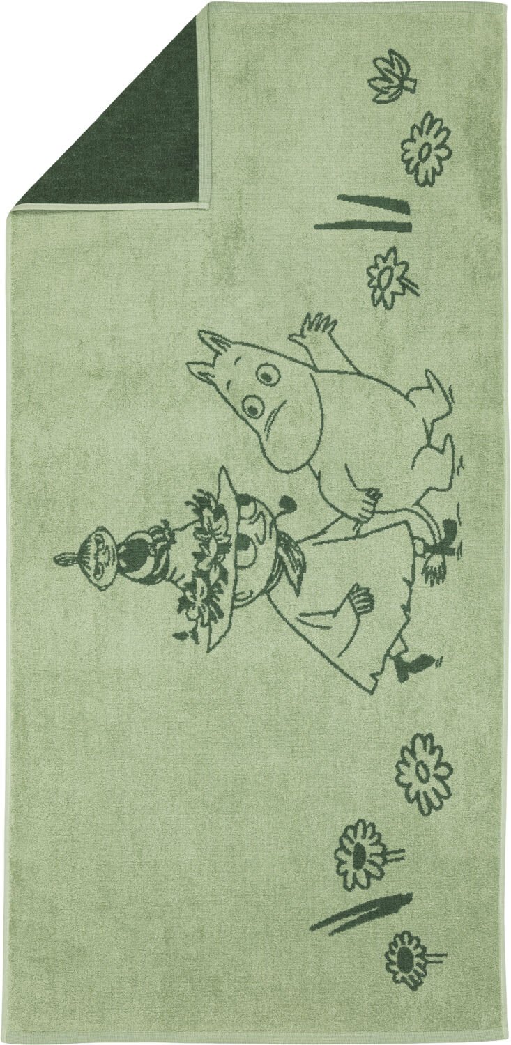 Moomin Arabia 70x140cm badeh&aring;ndkl&aelig;de Venner For Evigt GOTS