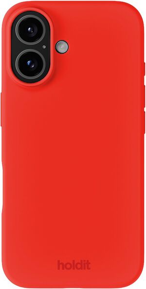 Silicone Case iPhone 16 Scarlet Red