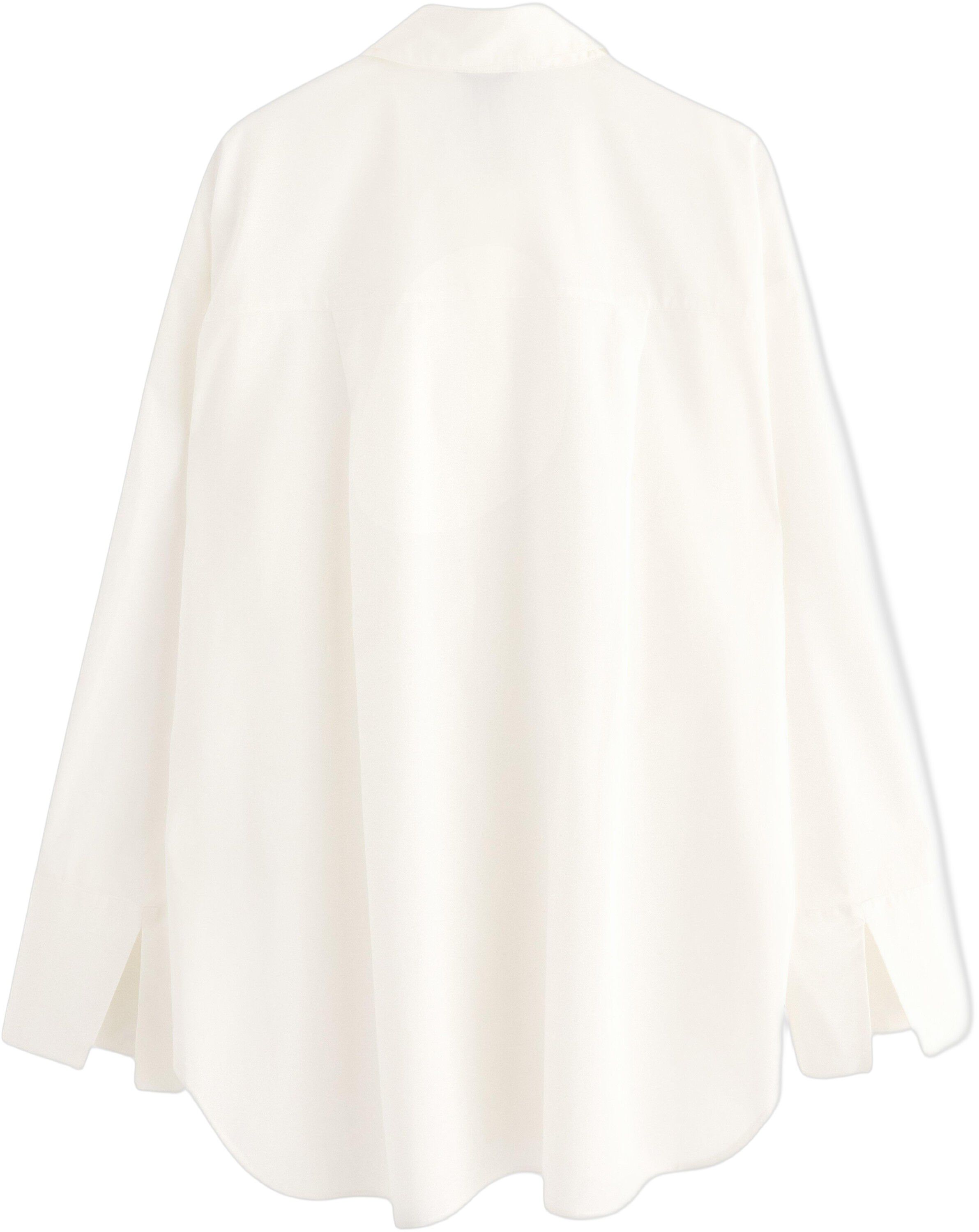 Lang&aelig;rmet skjorte i v&aelig;vet materia