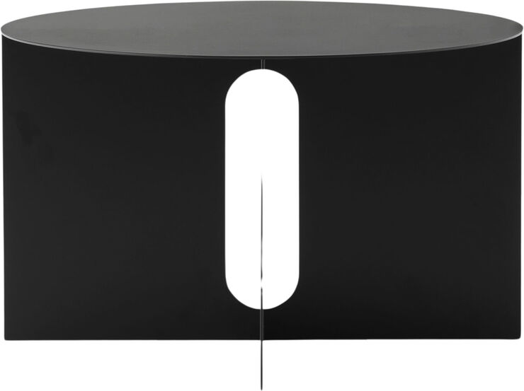 Androgyne Side Table, H38, Steel Base, Black