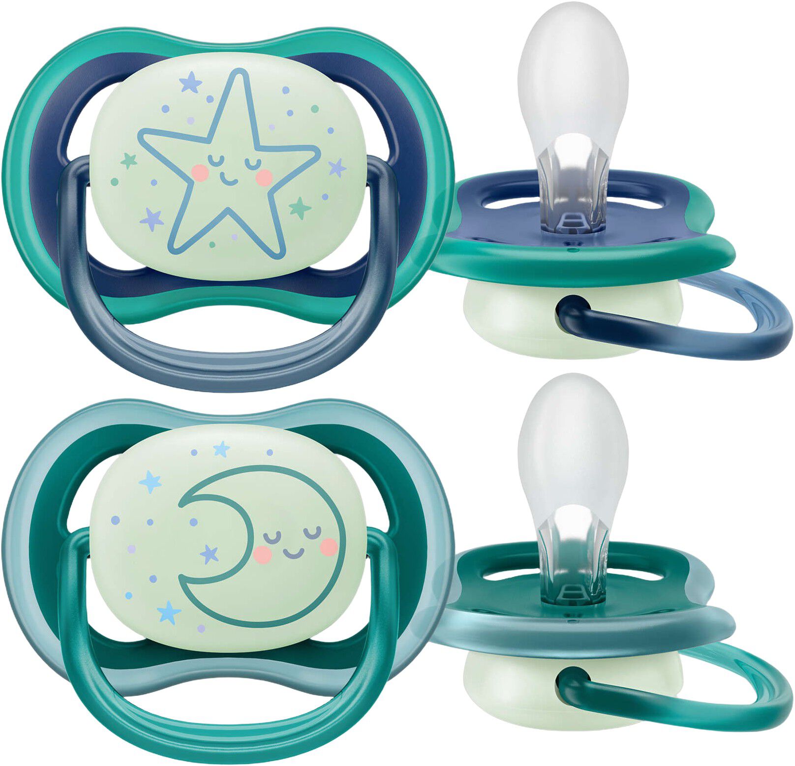 Philips Avent Ultra air sut - Pakke med2 - 6-18m night