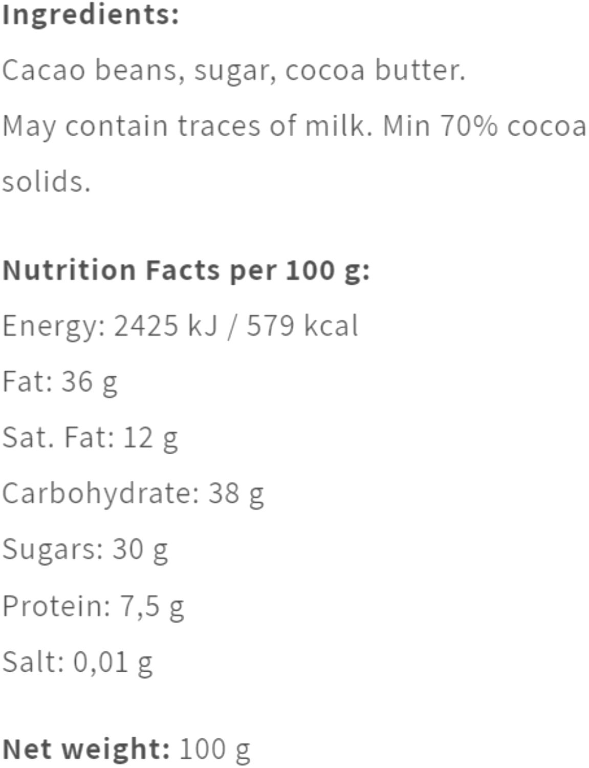 Johe, Nicaragua 70 %