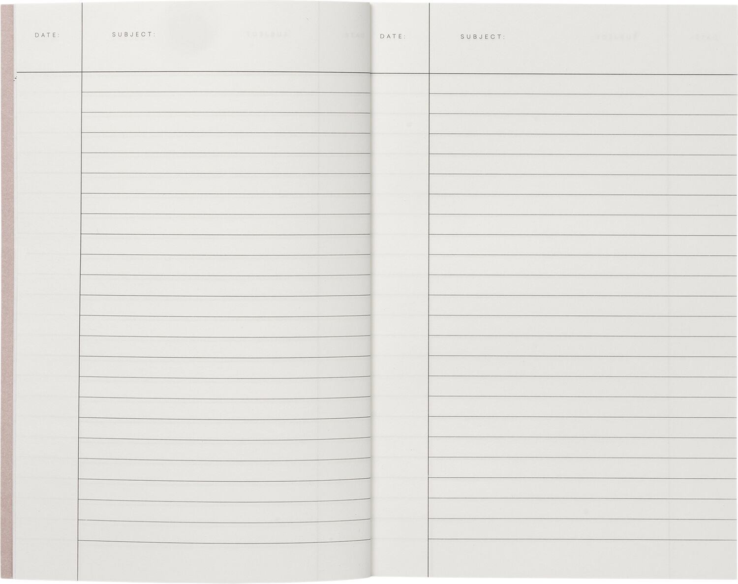 Lille notesbog, okker striber