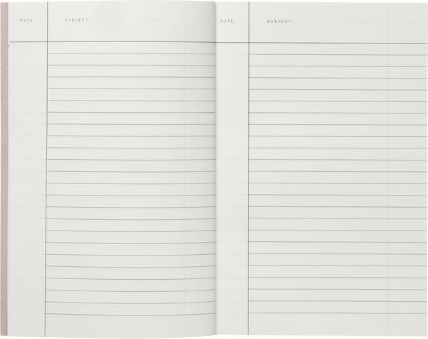 Lille notesbog, okker striber