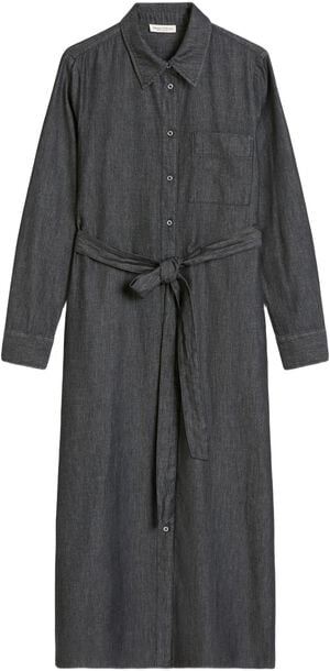 Dress, midi length, kent collar, bu