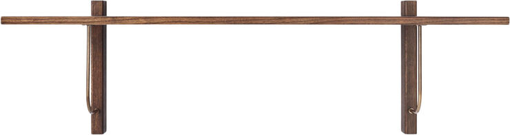 Corbel Shelf, Long, Dark Stained Oak