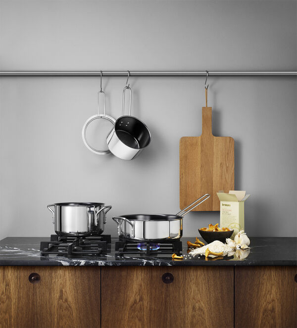 Stainless Steel Kasserolle 1,8 l keramisk Slip-Let® belægnin