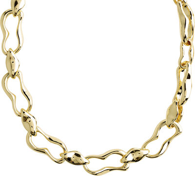 WAVE recycled necklace gold-plated