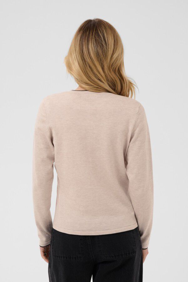 MilaSZ Contrast Stripe Cardigan