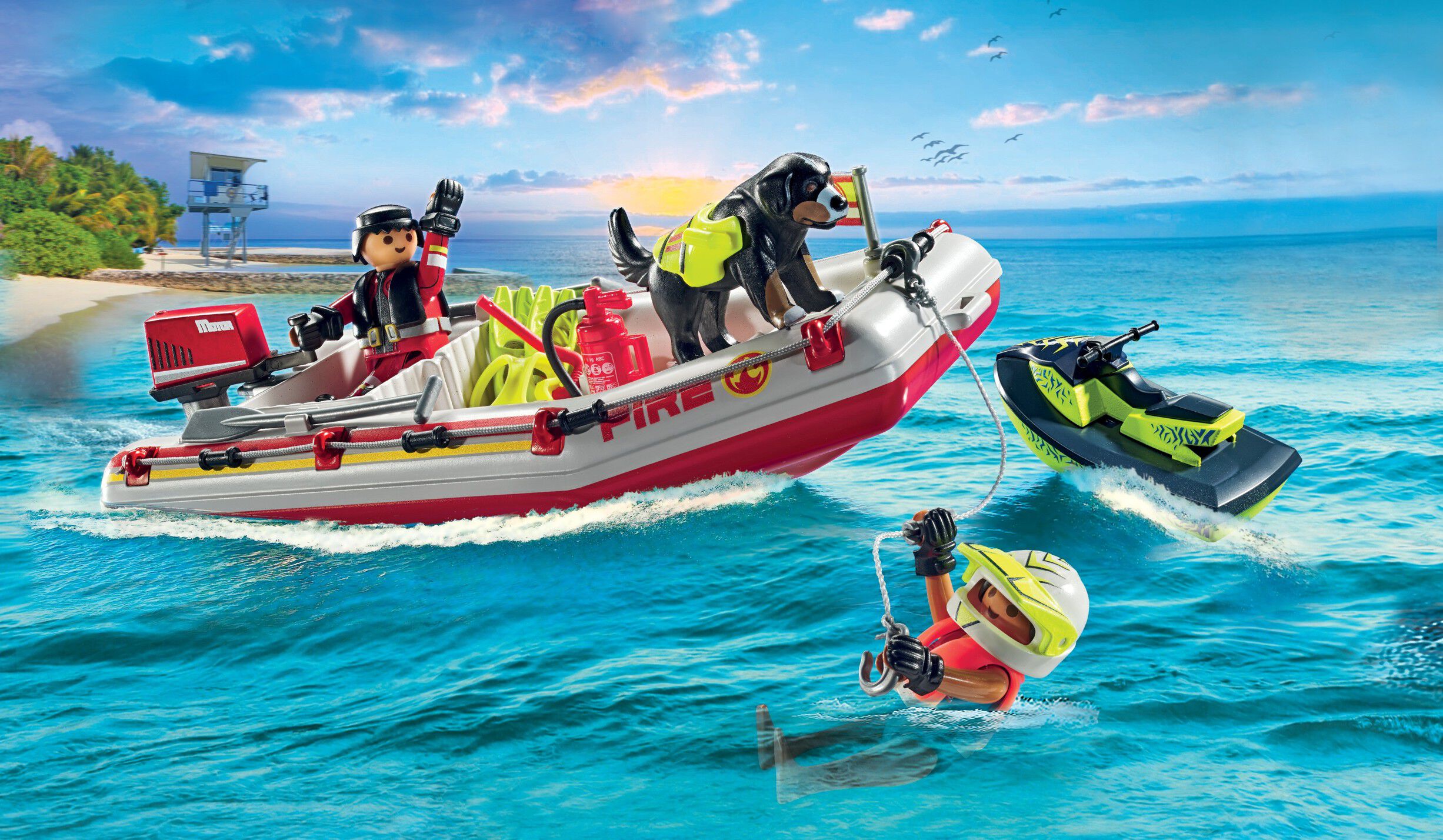 Fireboat with Aqua Scoote