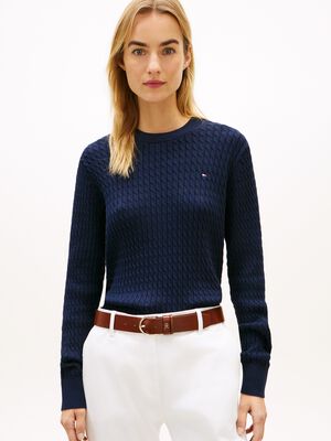 Cable Knit Crew Neck Jumper