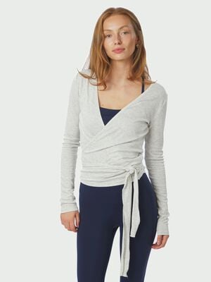 Nia Jersey Wrap Blouse