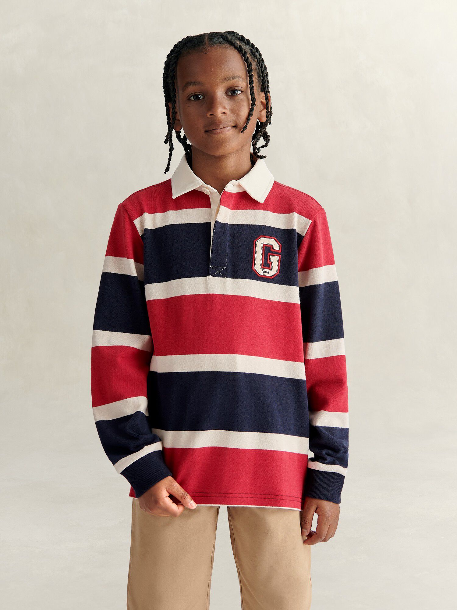 Collegiate LS Rugby Polo Shirt