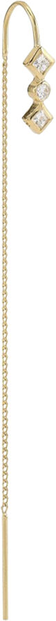 Zalora gold plated chain earring