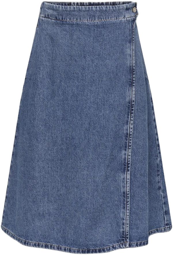ONLTHEA WRAP MIDI SKIRT DNM CS DOT