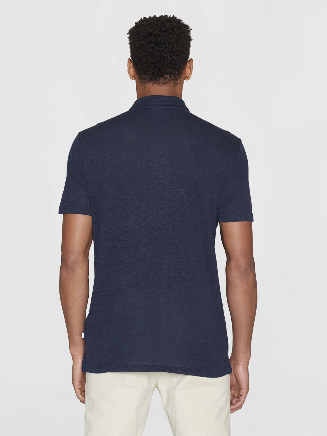 Regular linen polo - GOTS/Vegan