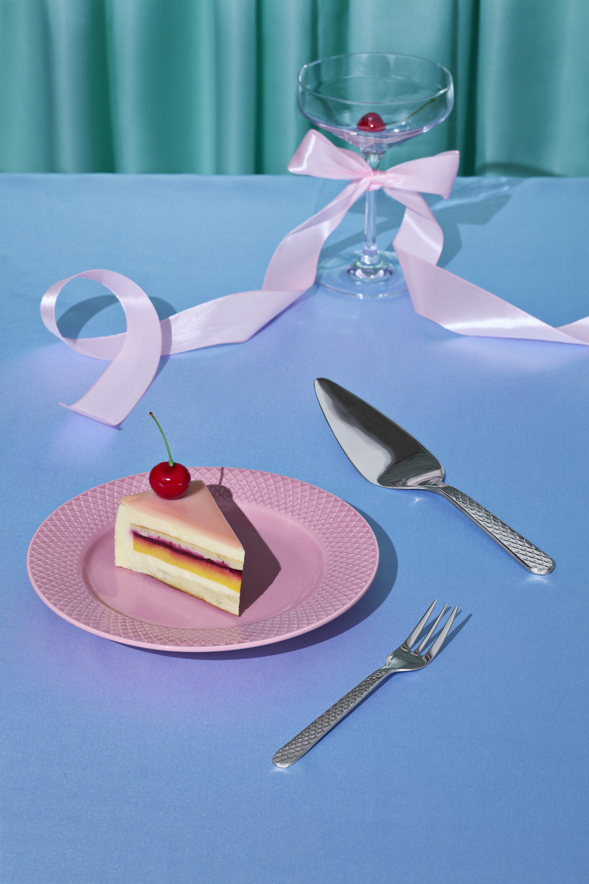 Rhombe Kagegaffel st&aring;l 4 stk.