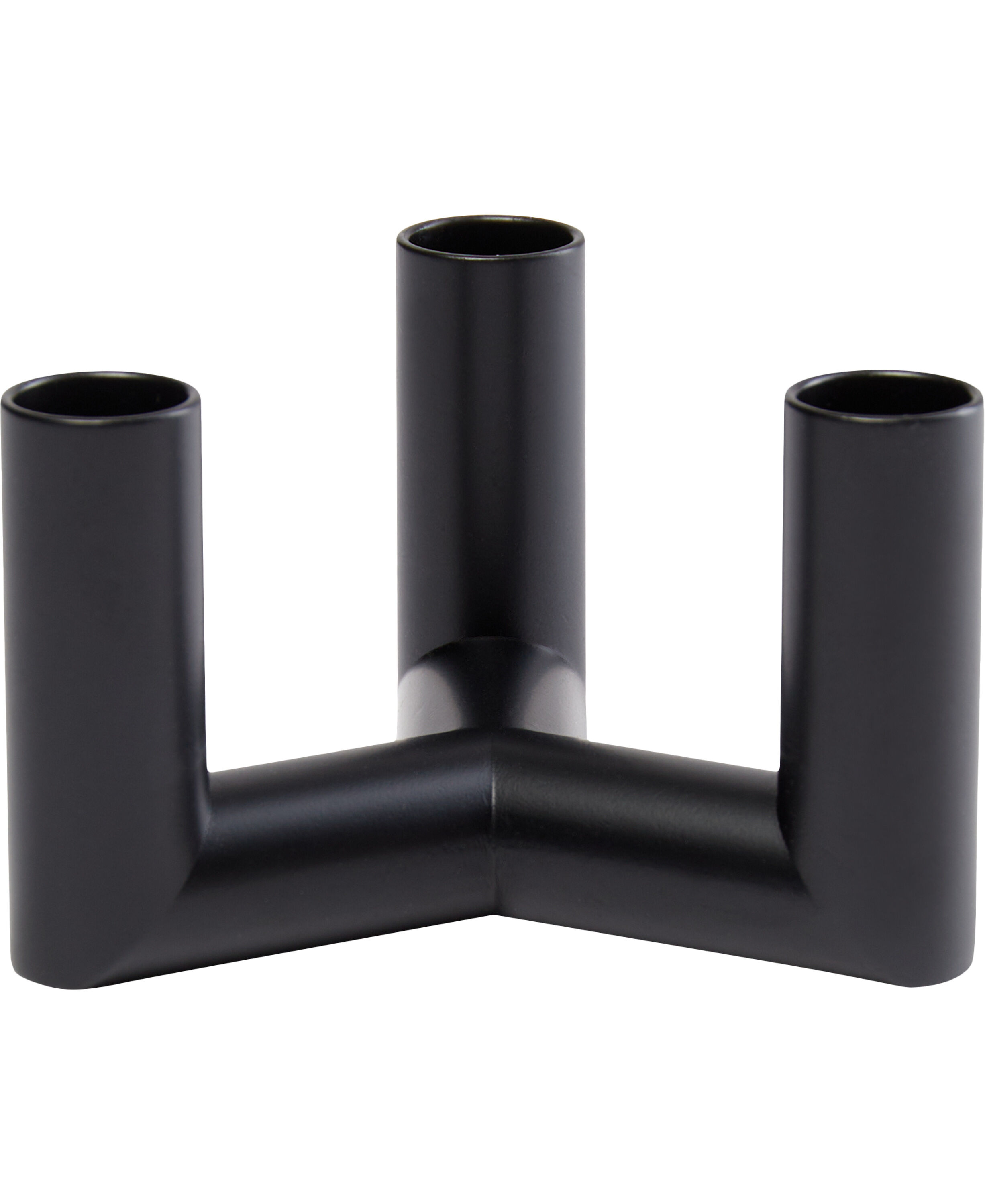 MATRIX Candle Holder - 3'arm Mini Taper - Matte Black - 7,5