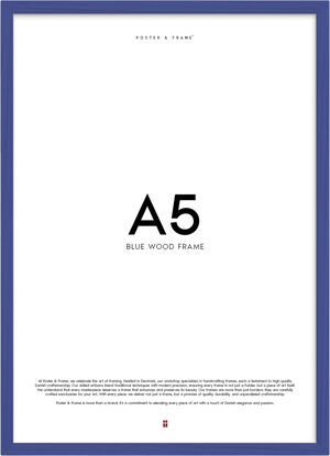 Poster&Frame - Blue wood 15x21cm (A5)
