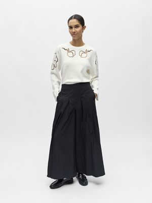 OBJPAIGE HW PLISSE CULOTTE PANT 145