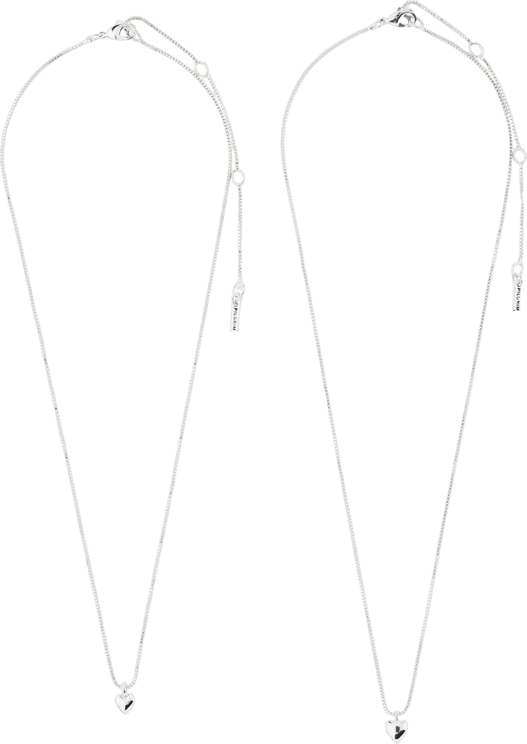 PENINA gift set, necklace & earstuds, silver-plated