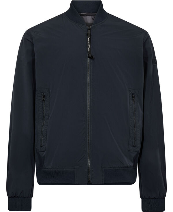 Jacket, Bomber Collar, Knitted Hem