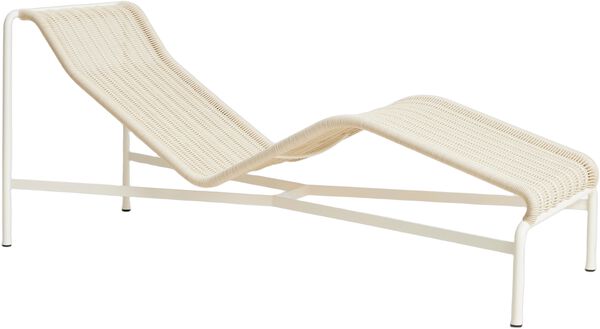 Palissade Cord Chaise Longue-Cream