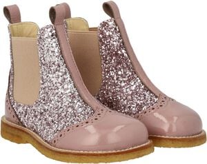 Chelsea st&oslash;vle med glitter og brogu