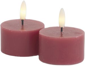 Sille Fyrfadslys 2 stk. sæt, Ø6xH3,4cm