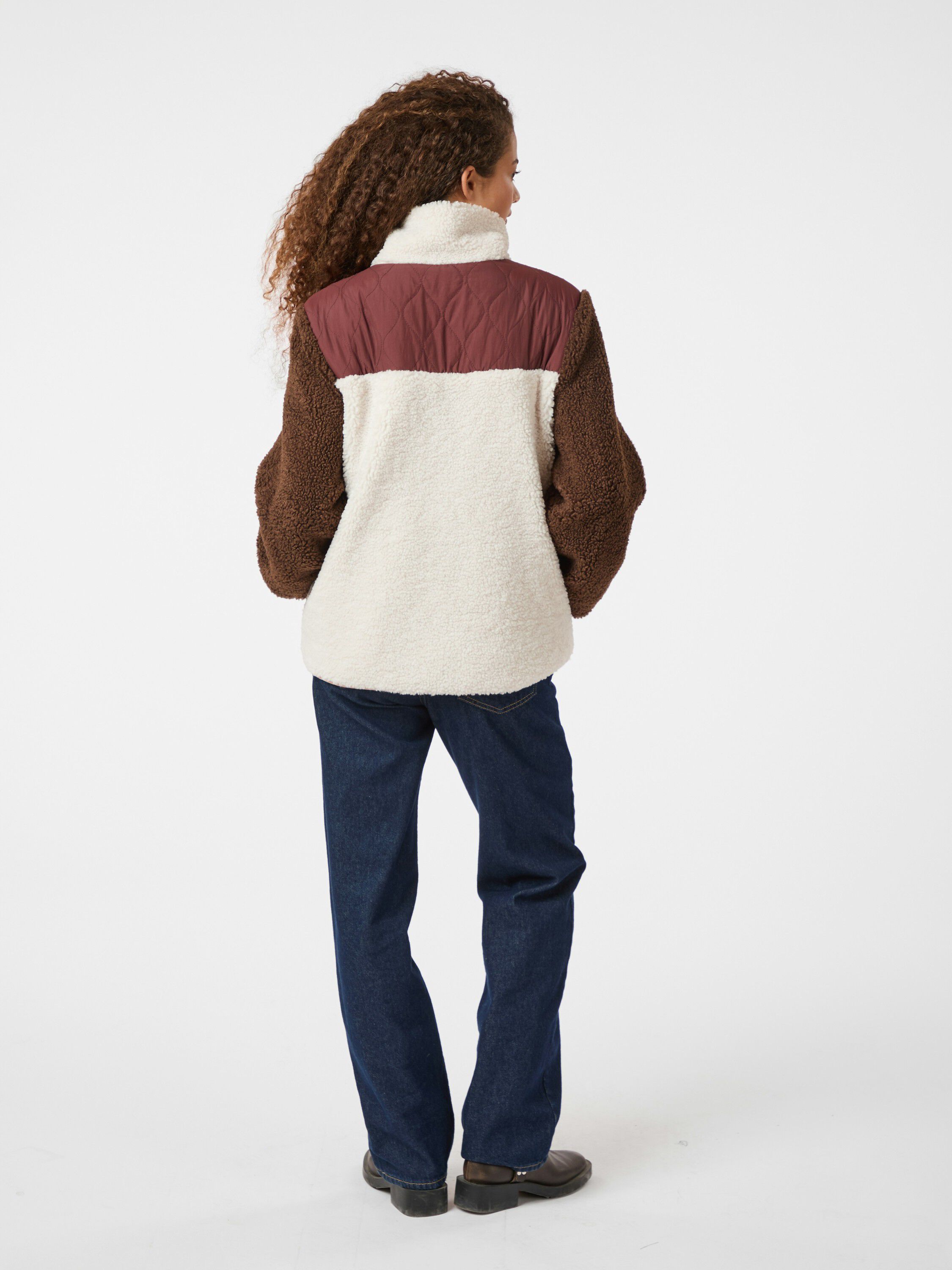 Eagle Contrast Teddy Jacket