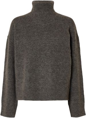 SLFLULU LS KNIT ROLL NECK NOOS