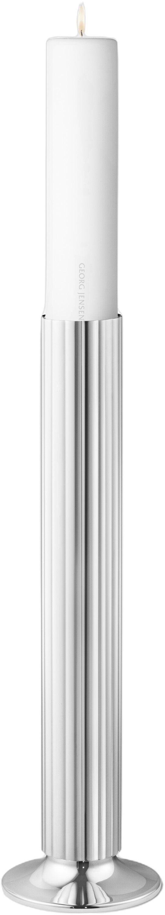 BERNADOTTE FLOOR CANDLEHOLDER STAINLESS STEEL, H: 500MM