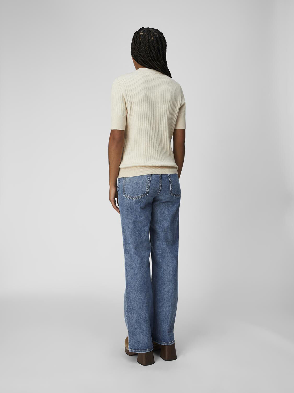 OBJNOELLE S/S KNIT T-SHIRT NOOS