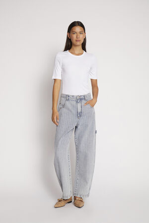 SHIMO Organic Cotton Striped Jeans