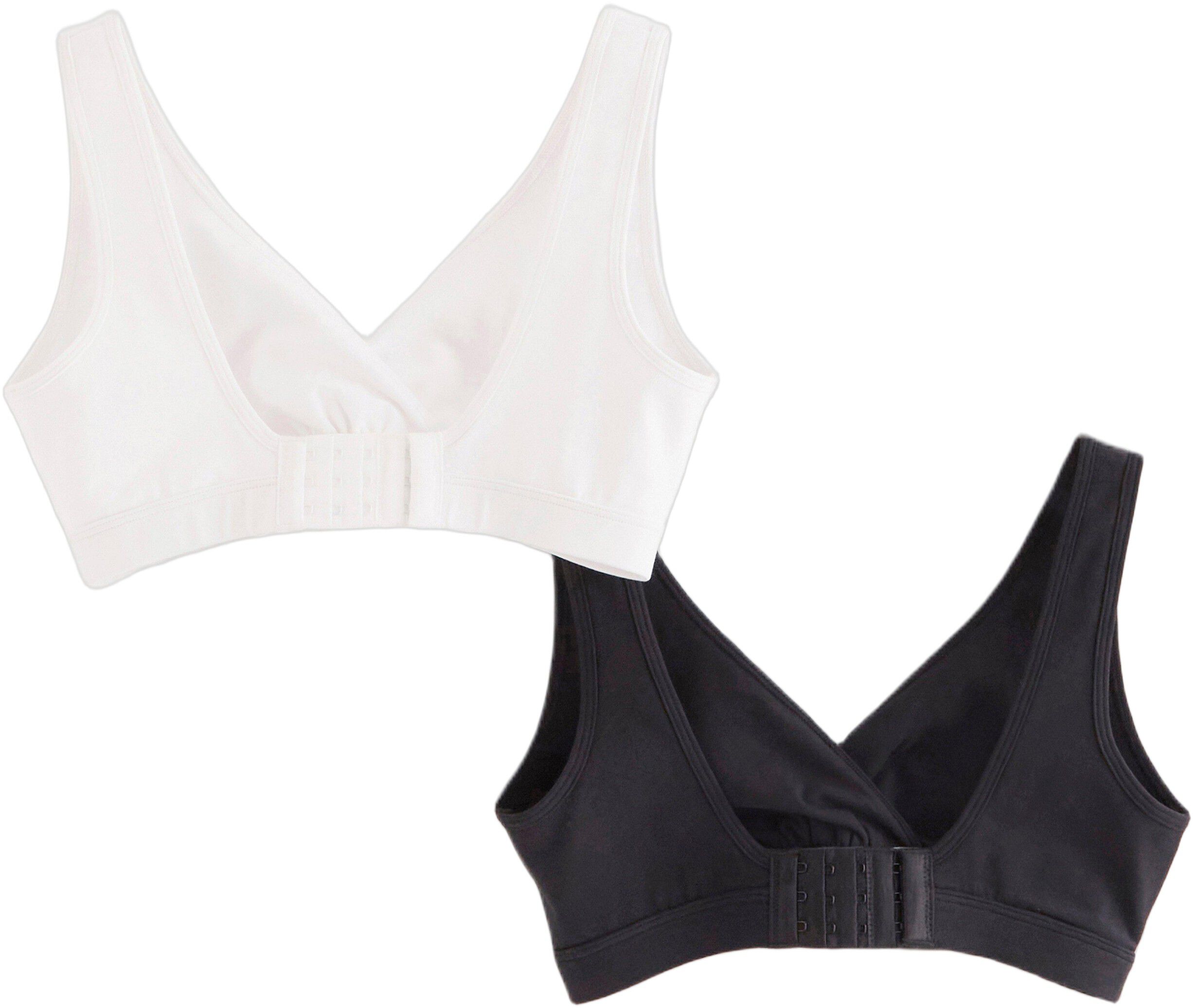 Soft nursing bra in cotton blend wi