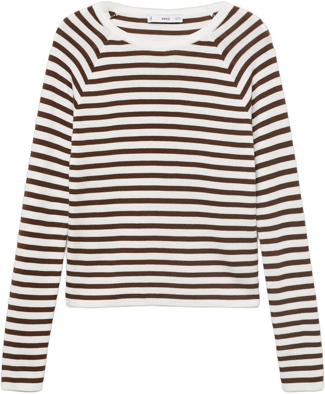 Long-sleeved fine-knit sweater