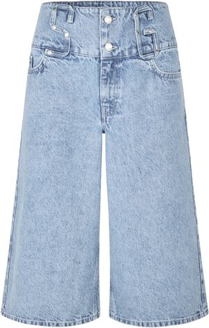 2514 Light Wash Denim, Logoed Loop Jorts