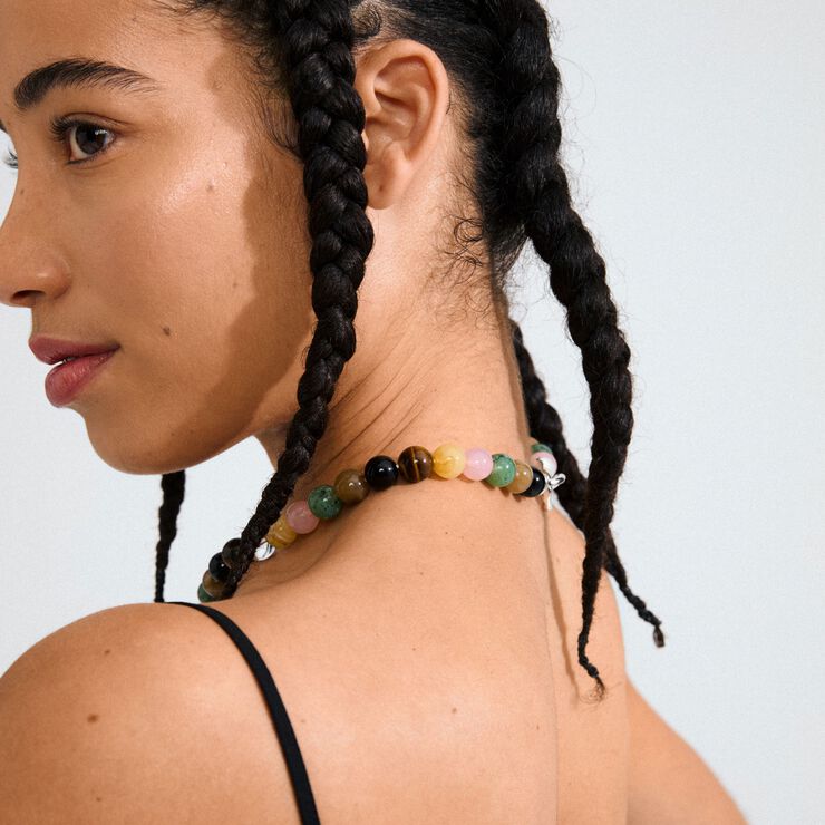 UNFOLD necklace silver-plated/multi colour