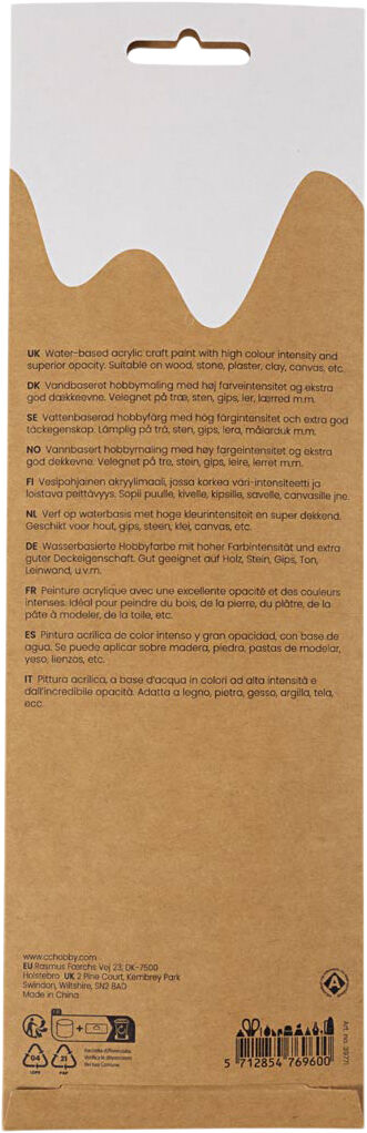 Plus Color Hobbymaling, colorful, 6x5ml.